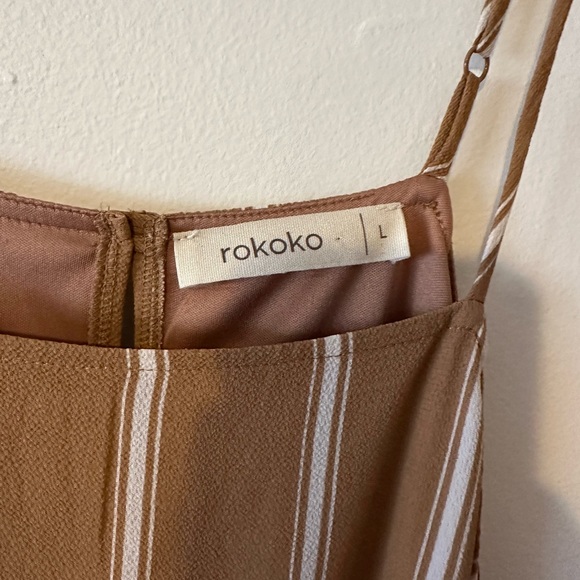 Rokoko Mid length beige dress - Picture 3 of 3